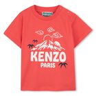 Younger Boys Red Mountain Logo T-Shirt, 1, hi-res