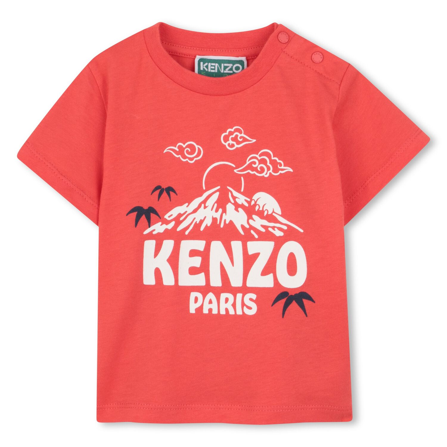 Younger Boys Red Mountain Logo T-Shirt, 1, hi-res