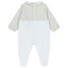 Baby Boys Blue Logo Babygrow & Hat Gift Set, 1, hi-res