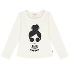 Girls Ivory Long Sleeve Top, 1, hi-res