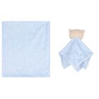 Baby Boys Blue Blanket Gift Set, 2, hi-res