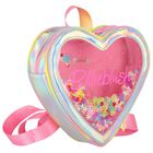 Girls Iridescent Heart Backpack, 1, hi-res