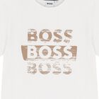 Boys White Logo T-Shirt, 2, hi-res