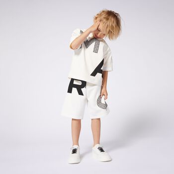 Boys Ivory Logo Shorts