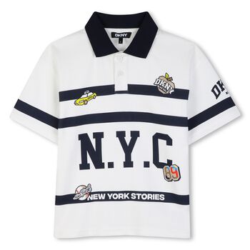 Boys Ivory Logo Polo Shirt