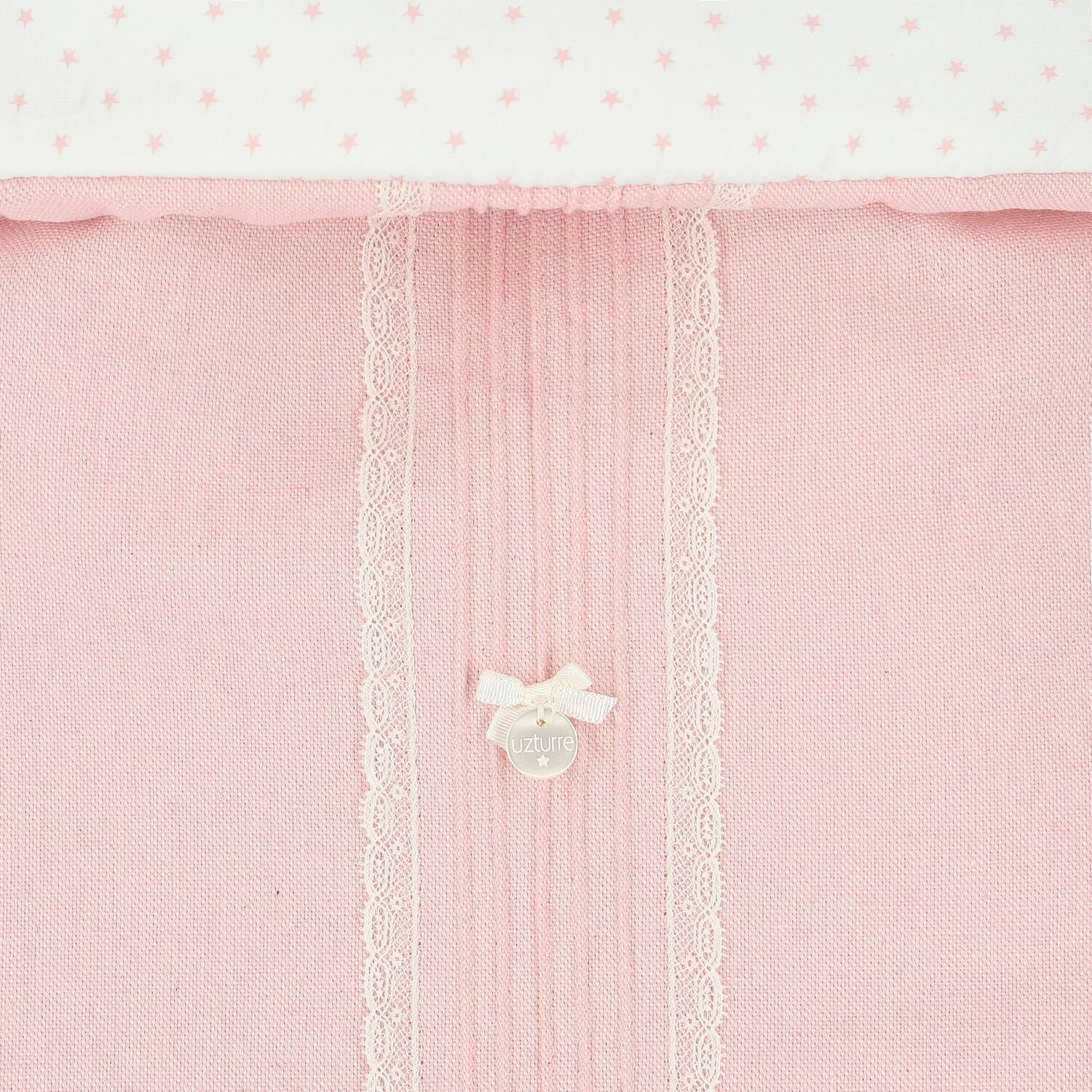 Girls Pink & White Stars Baby Pram Nest, 1, hi-res image number null