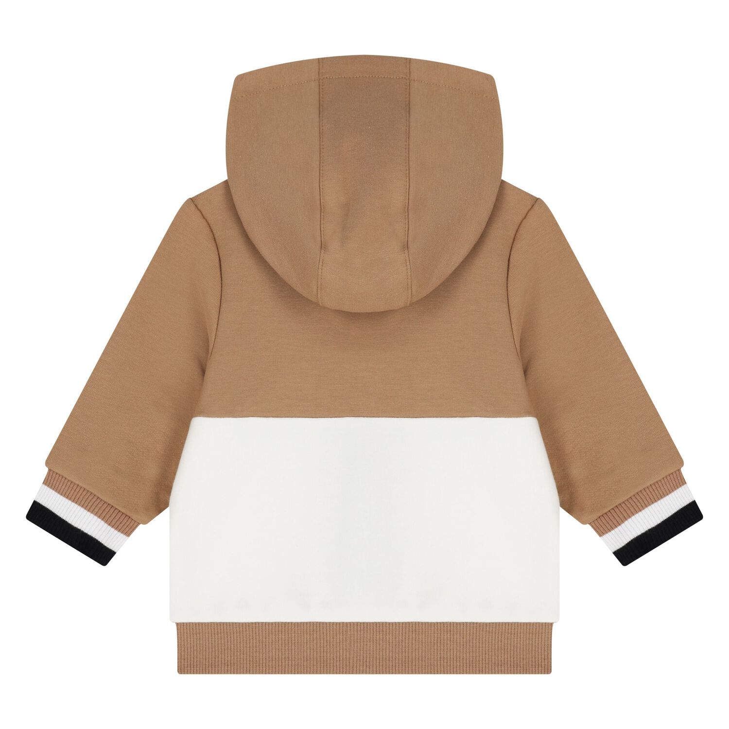 Baby Boys Beige Logo Tracksuit Set, 1, hi-res