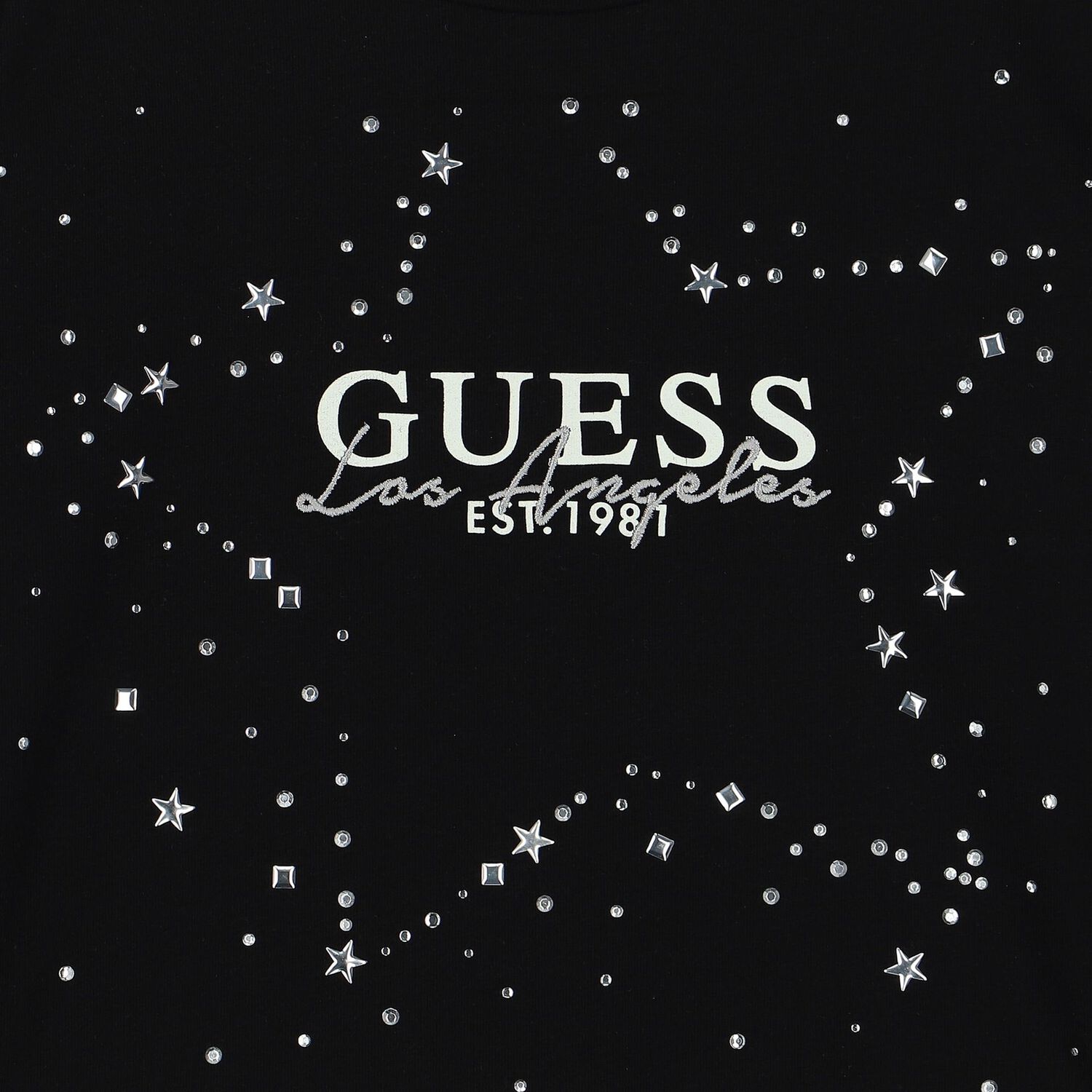 Girls Black Logo Long Sleeve Top, 2, hi-res