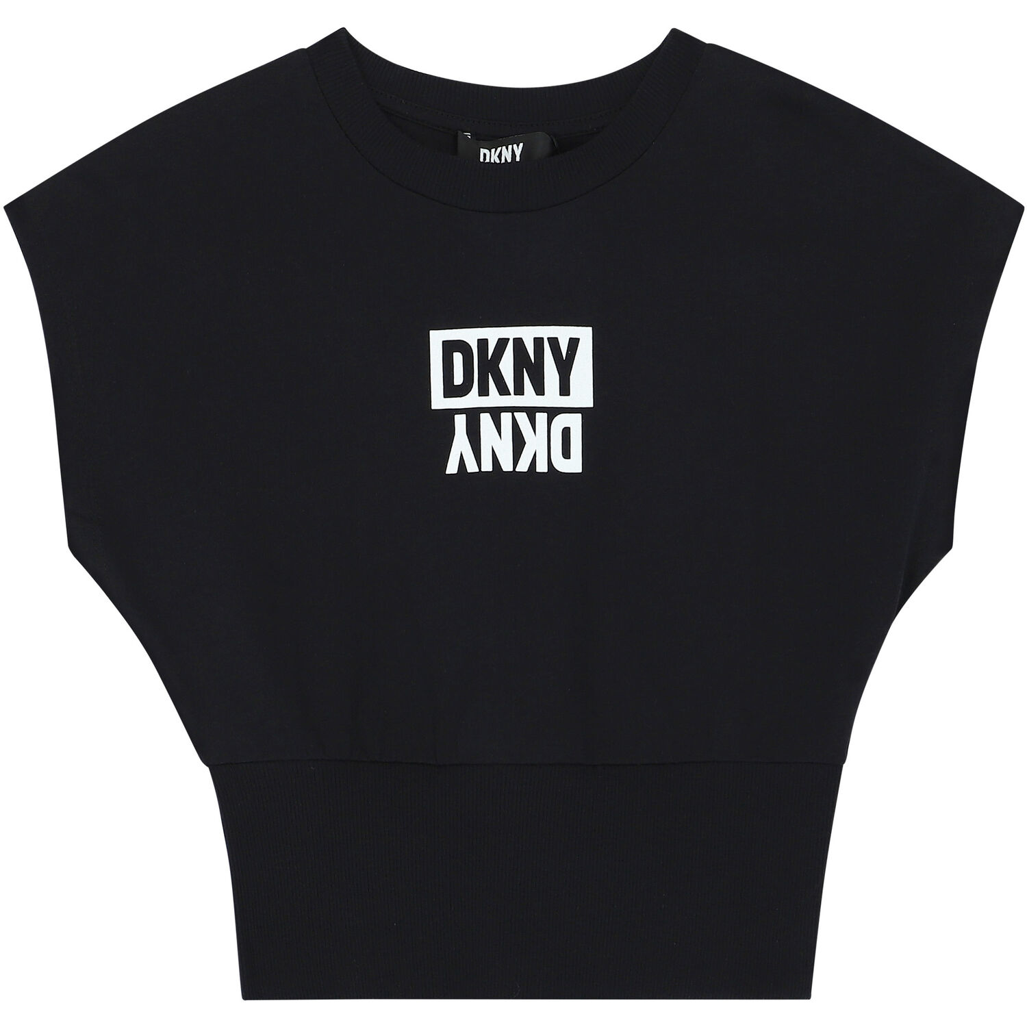 Girls Black Logo T-Shirt, 1, hi-res