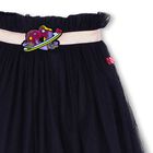 Girls Navy Blue Glitter Tulle Skirt, 1, hi-res