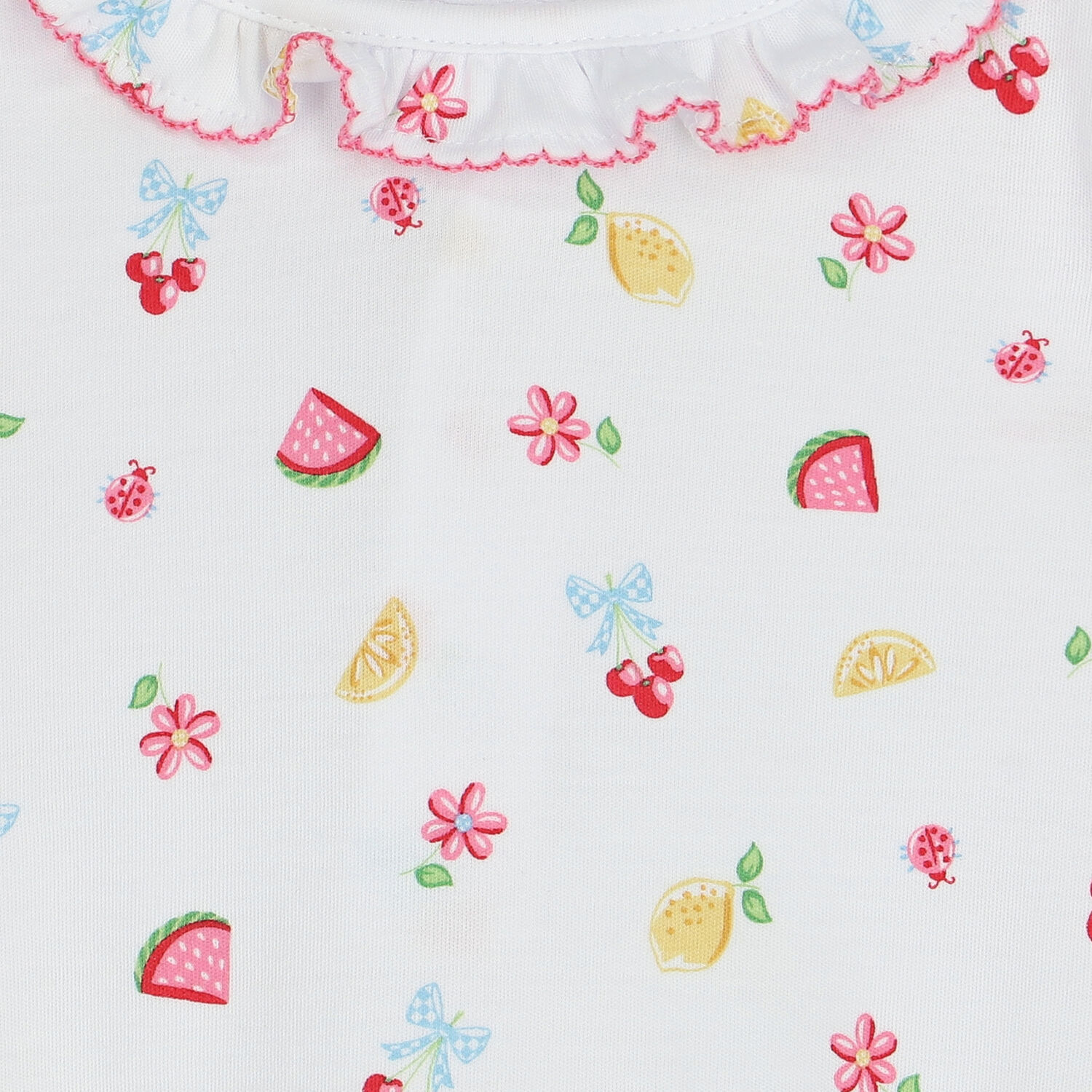 Baby Girls White Tropical Dreams Romper, 1, hi-res