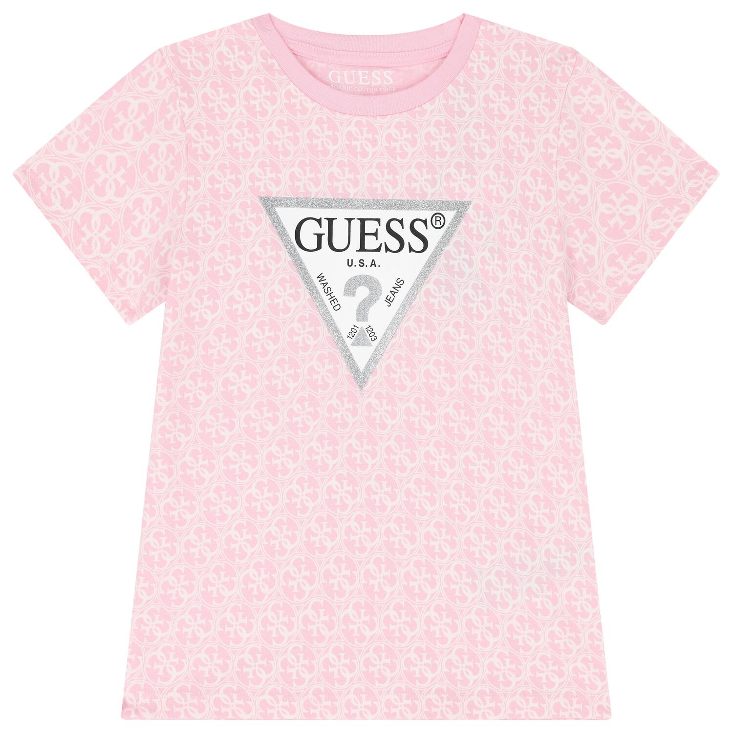 Girls Pink Logo T-Shirt, 1, hi-res