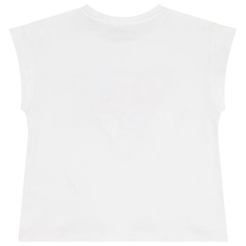 Girls White Logo T-Shirt