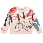 Girls Pink Logo Sweatshirt, 1, hi-res