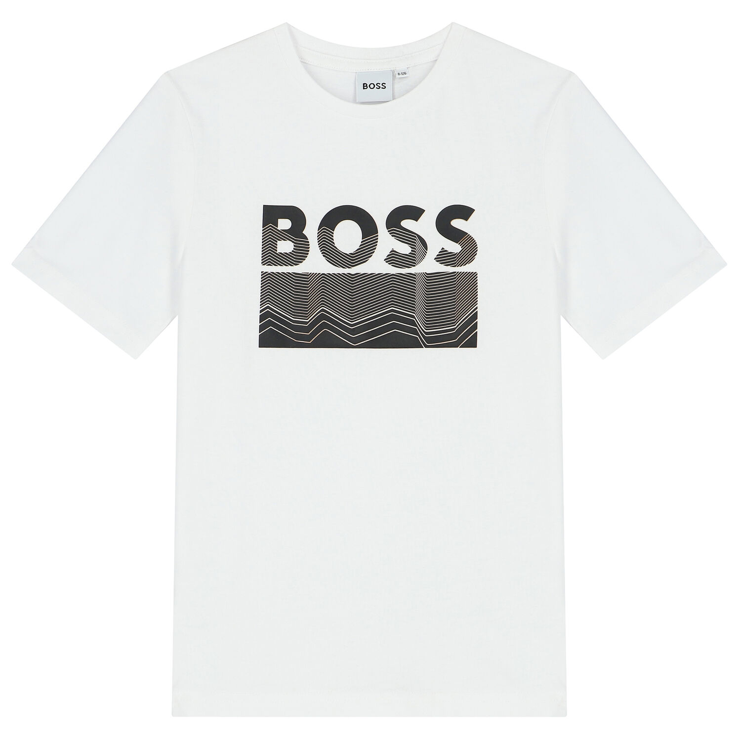 Boys White Logo T-Shirt, 1, hi-res image number null