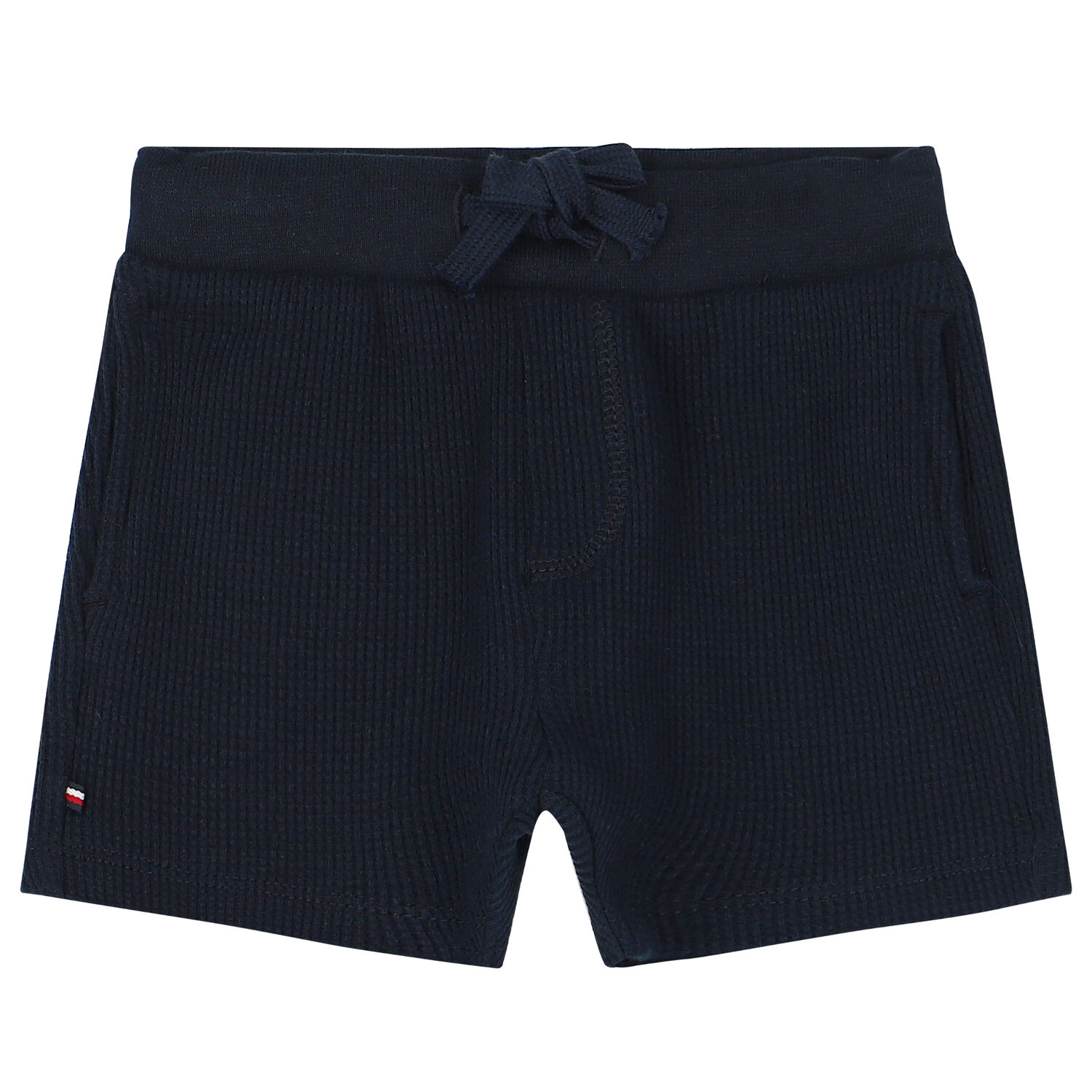 Baby Boys Navy Blue Logo Shorts Set, 1, hi-res