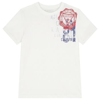 Boys White Logo T-Shirt