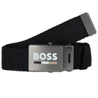 Boys Black Logo Belt, 1, hi-res