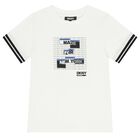 Boys White Logo T-Shirt, 1, hi-res