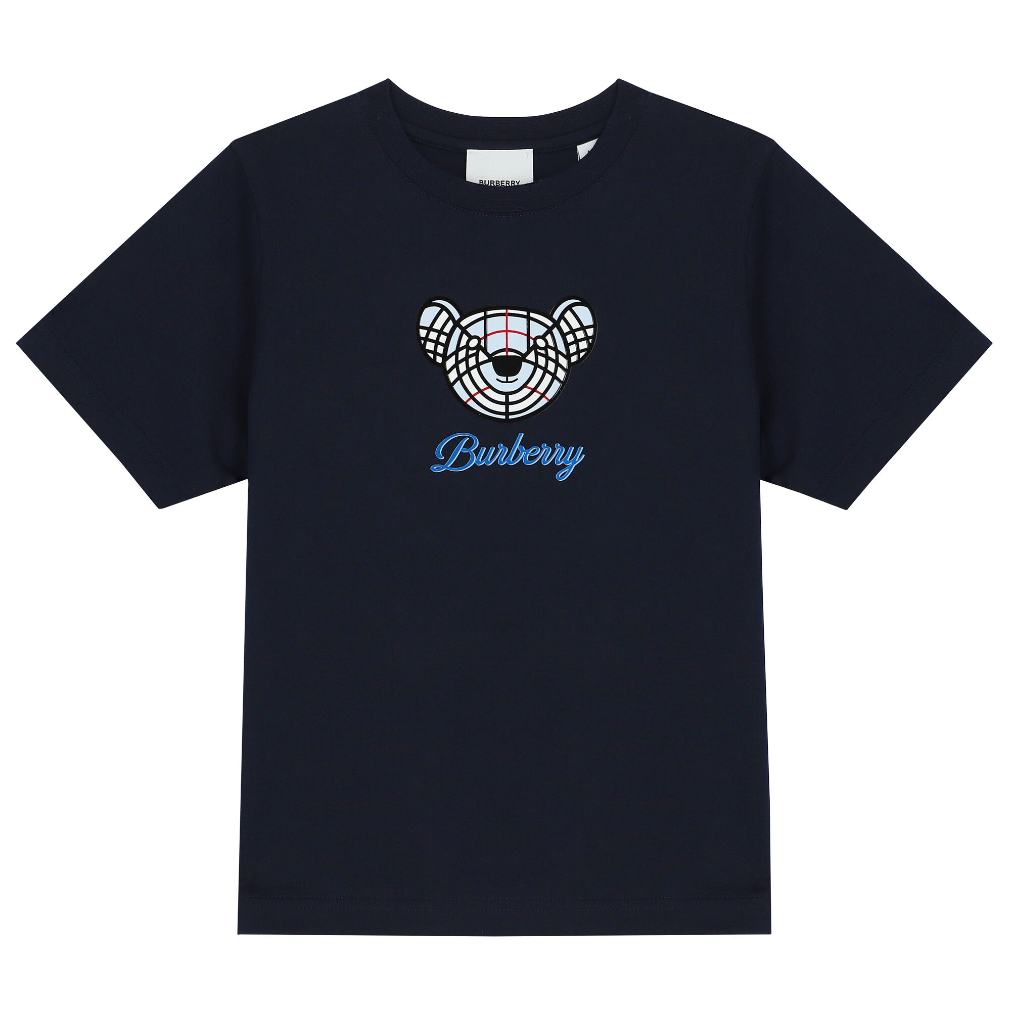 Burberry Navy Blue Thomas Bear Logo T Shirt Junior Couture UK