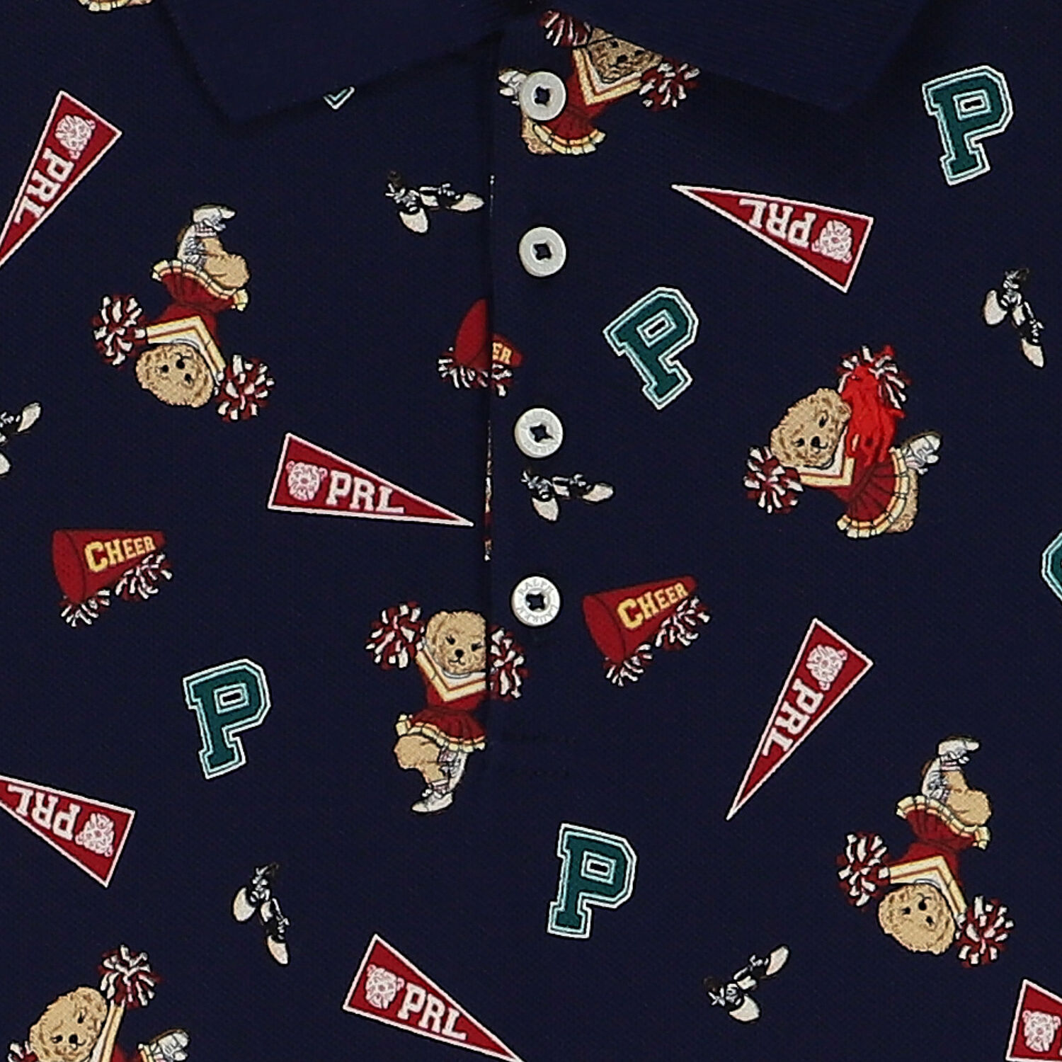 Girls Navy Blue Polo Dress, 1, hi-res