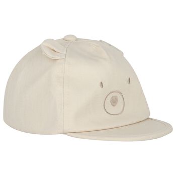 Younger Boys Beige Teddy Bear Cap