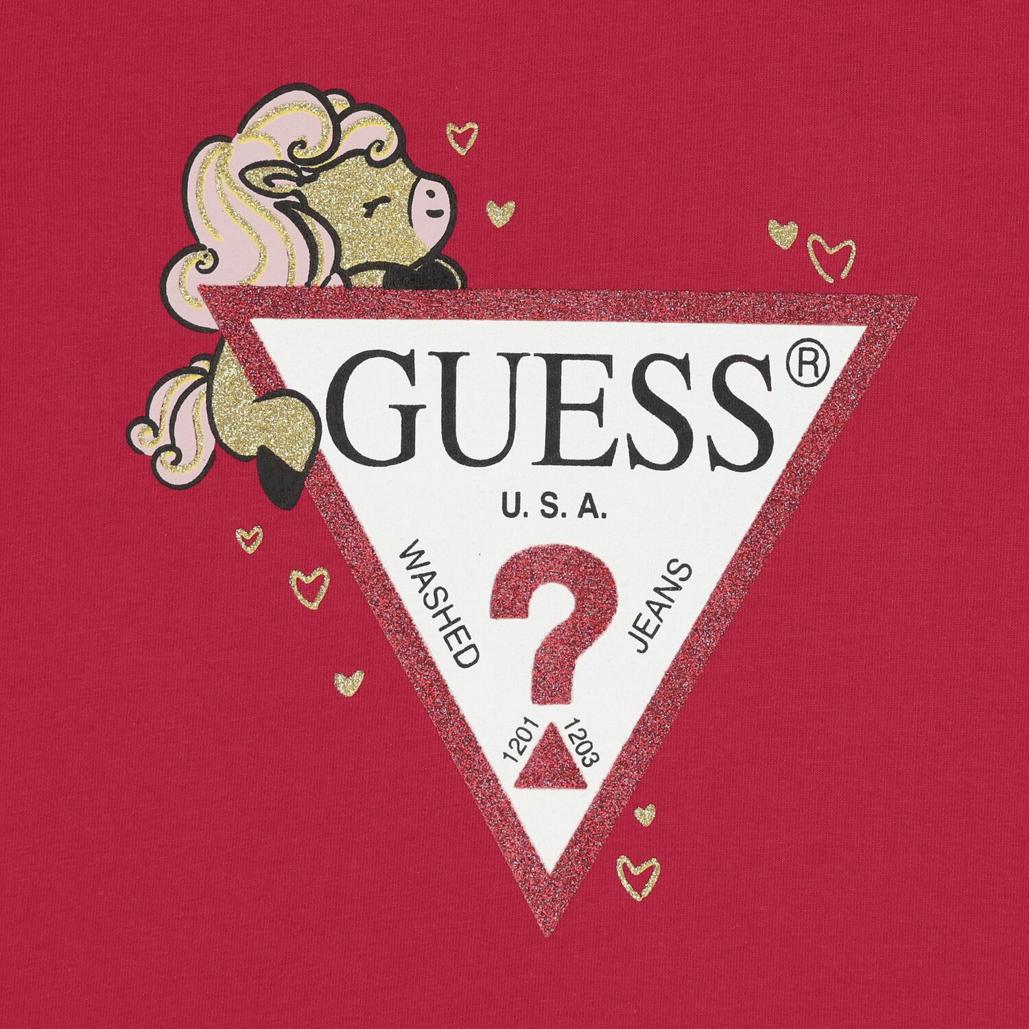 Girls Red Logo T-Shirt, 2, hi-res