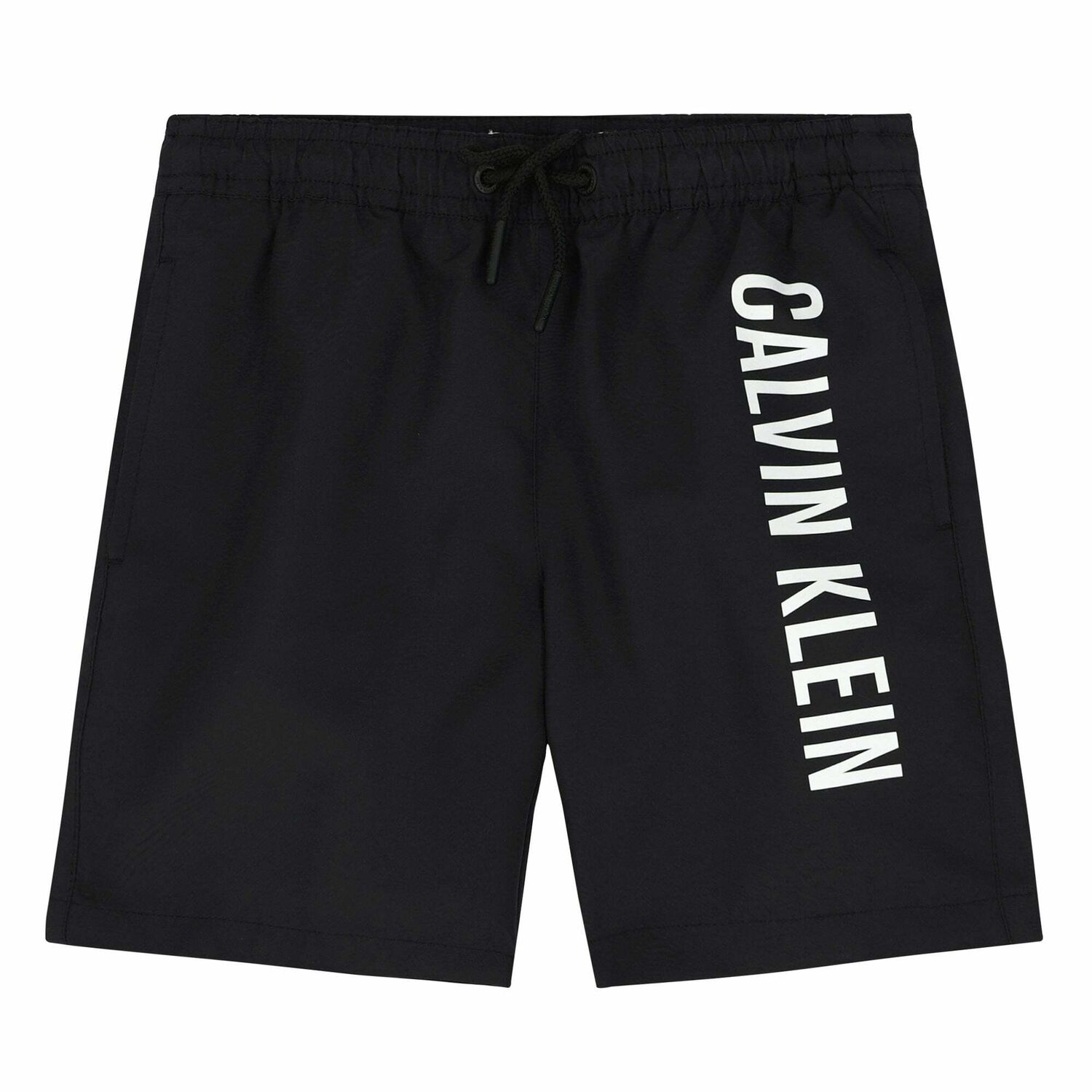 Boys Black Logo Swim Shorts, 3, hi-res image number null