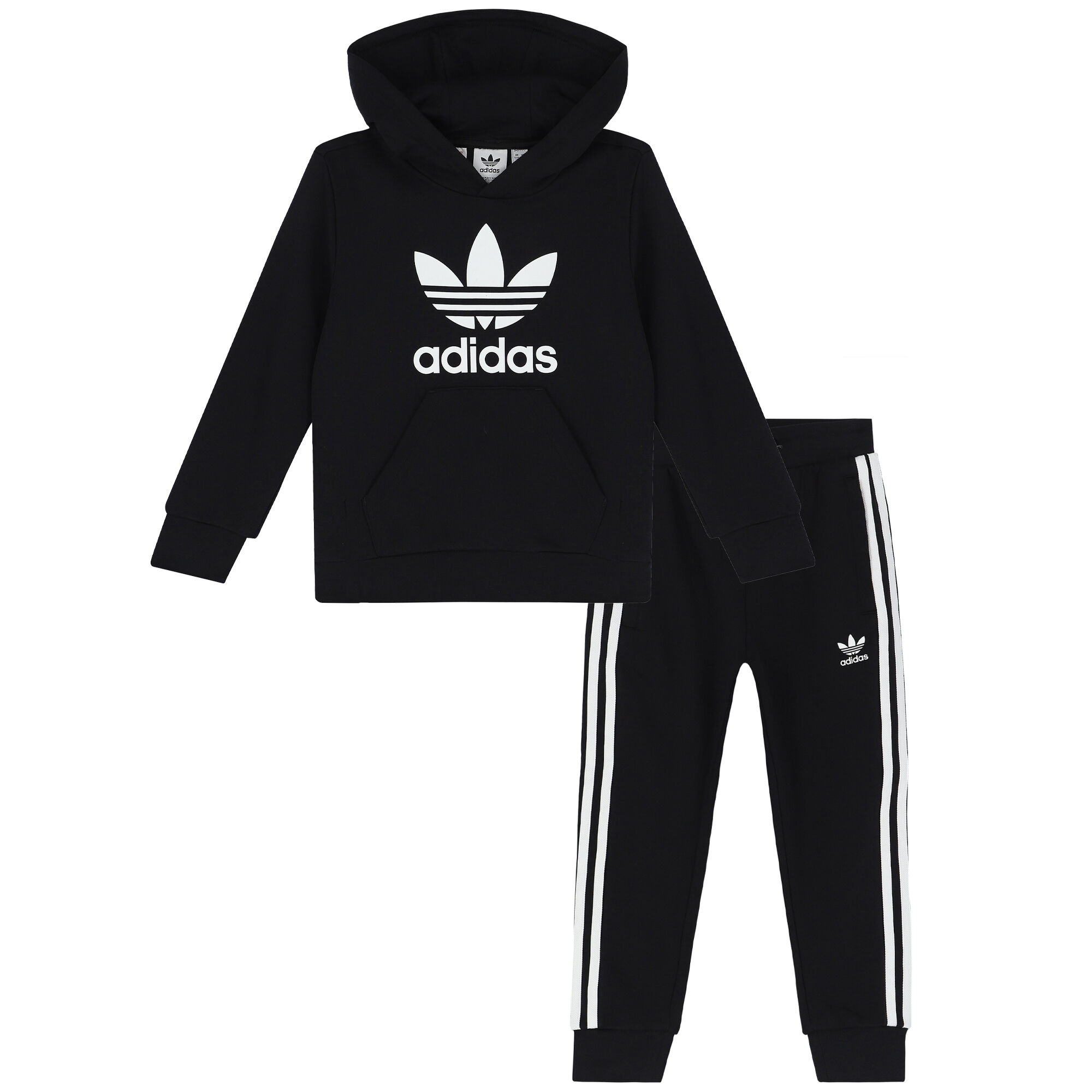 adidas Originals Black Logo Tracksuit Junior Couture UK