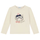 Girls Ivory & Pink Skirt Set, 1, hi-res