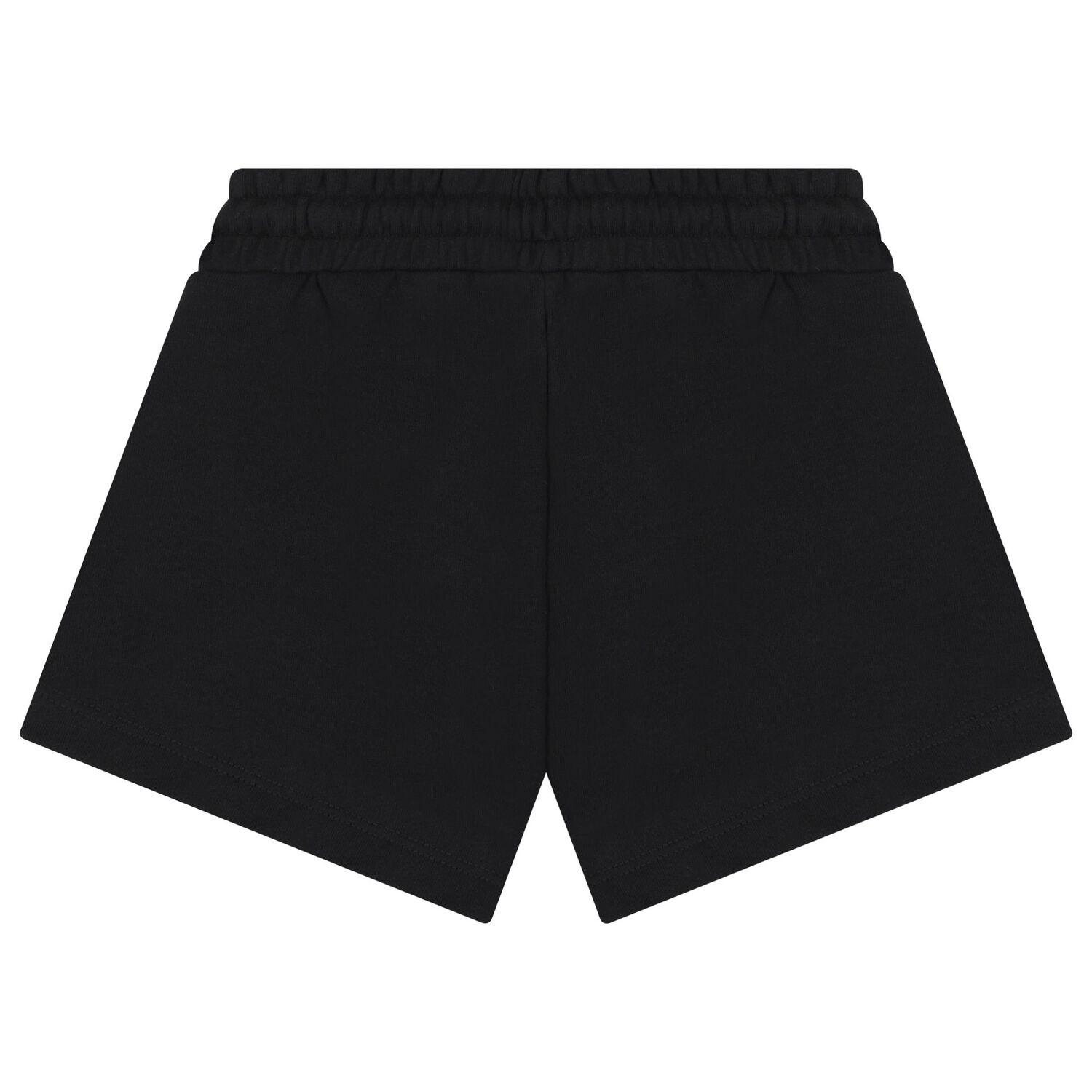 Girls Black Logo Shorts, 2, hi-res