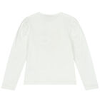 Girls White & Red Sequin Skirt Set, 1, hi-res