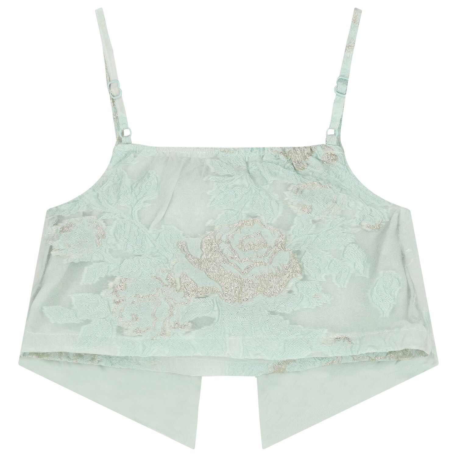 Girls Green Jacquard Skirt Set, 1, hi-res image number null