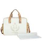 Ivory & Beige Geo Map Bear Baby Changing Bag, 1, hi-res