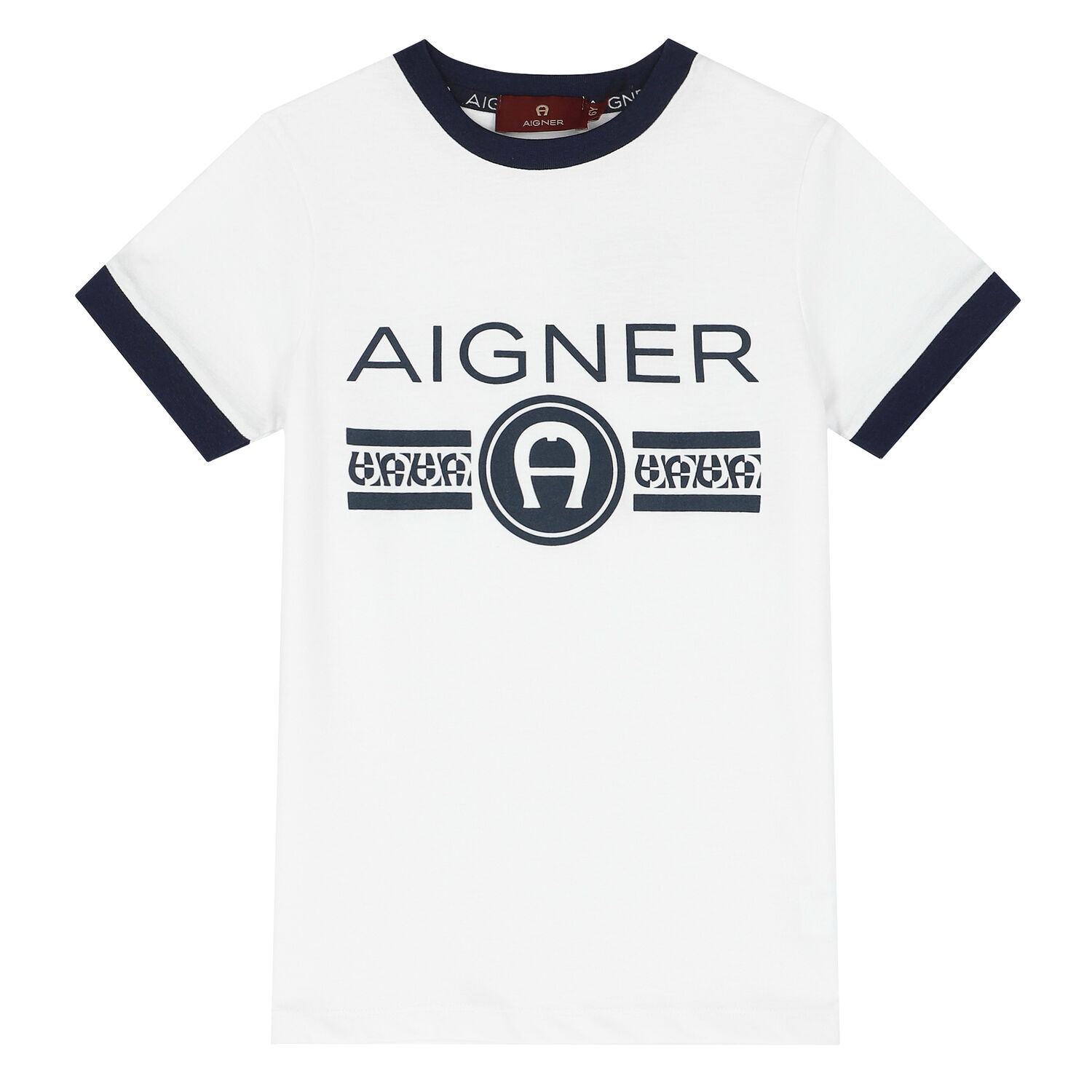 Boys White Logo T-Shirt, 1, hi-res