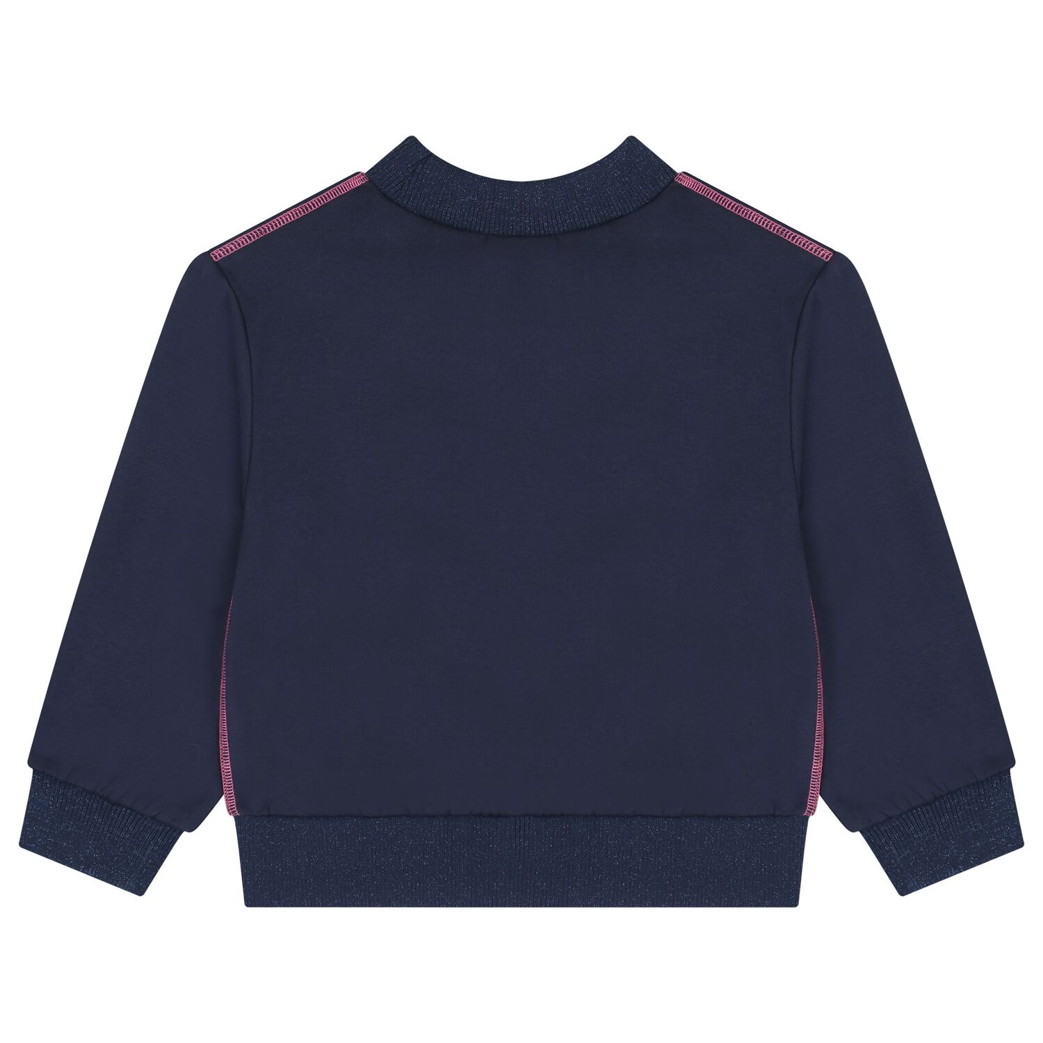 Girls Navy Blue Sequin Sweatshirt, 1, hi-res