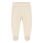 White & Beige 2 Piece Babygrow Set, 3, hi-res