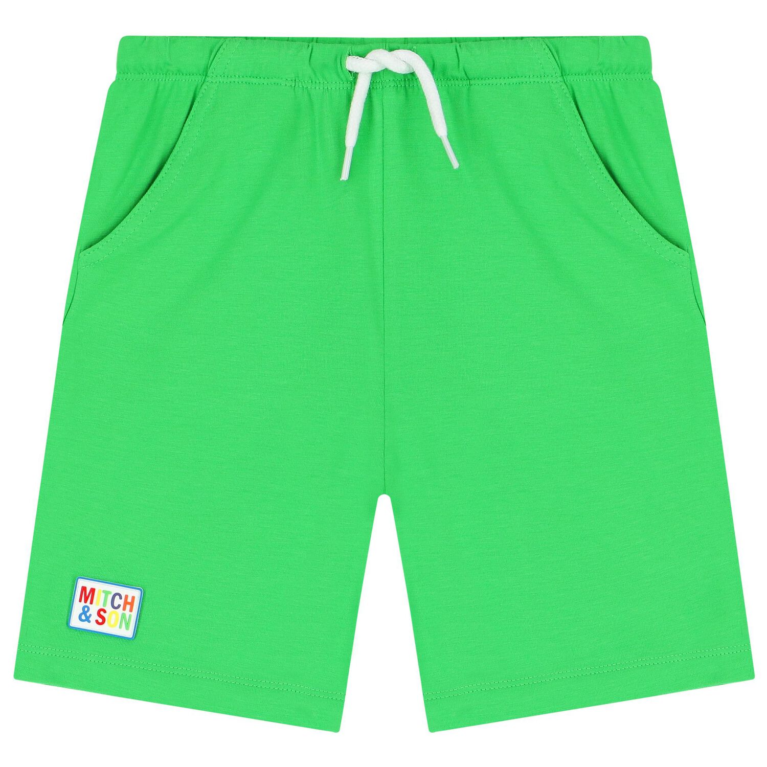Boys Green Logo Shorts Set, 1, hi-res image number null