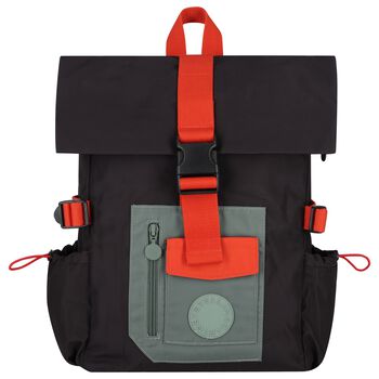 Boys Black & Green Backpack