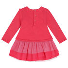 Girls Pink Tulle Hearts Dress Set, 1, hi-res