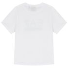 Boys White Logo T-Shirt, 3, hi-res