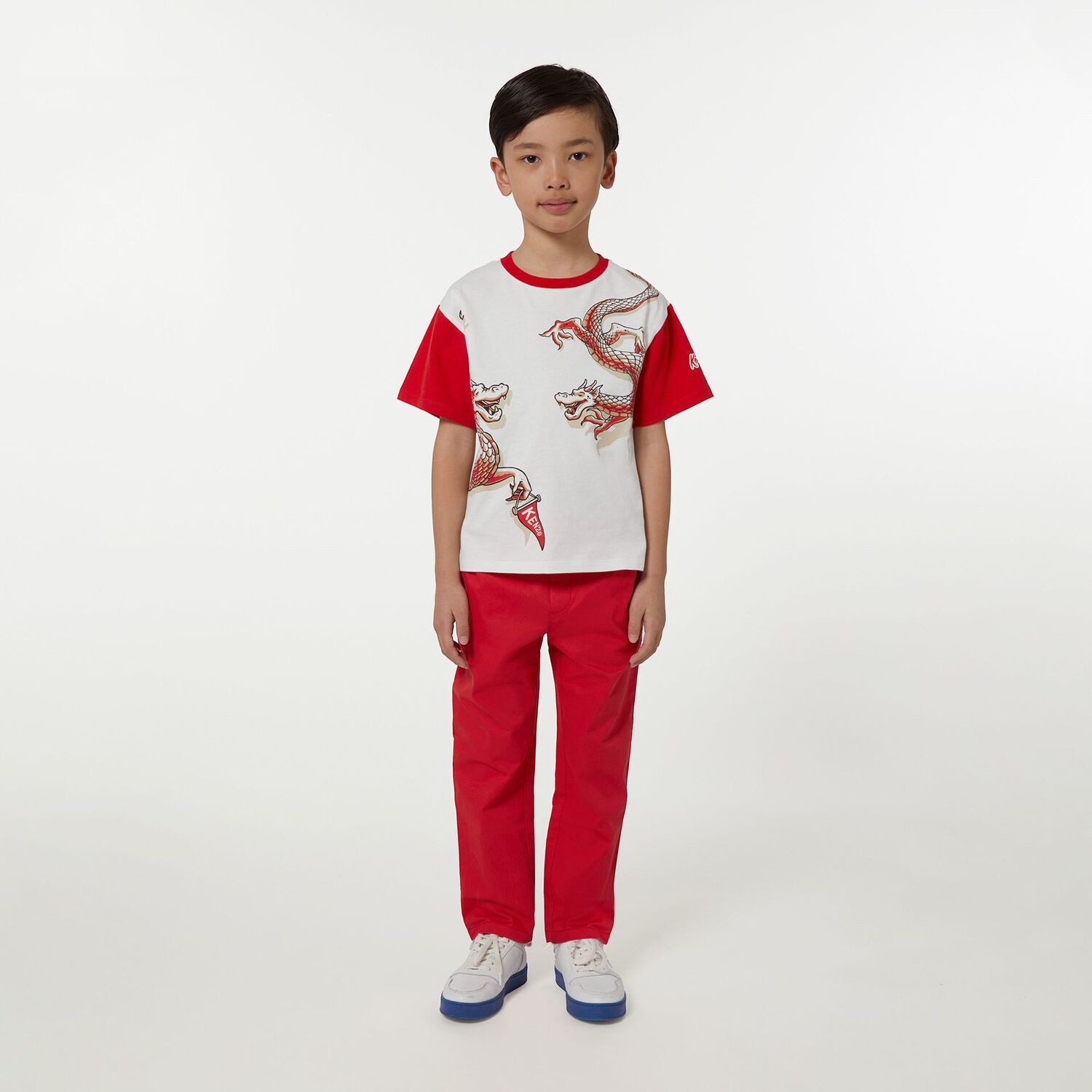 Ivory & Red Dragons T-Shirt, 1, hi-res