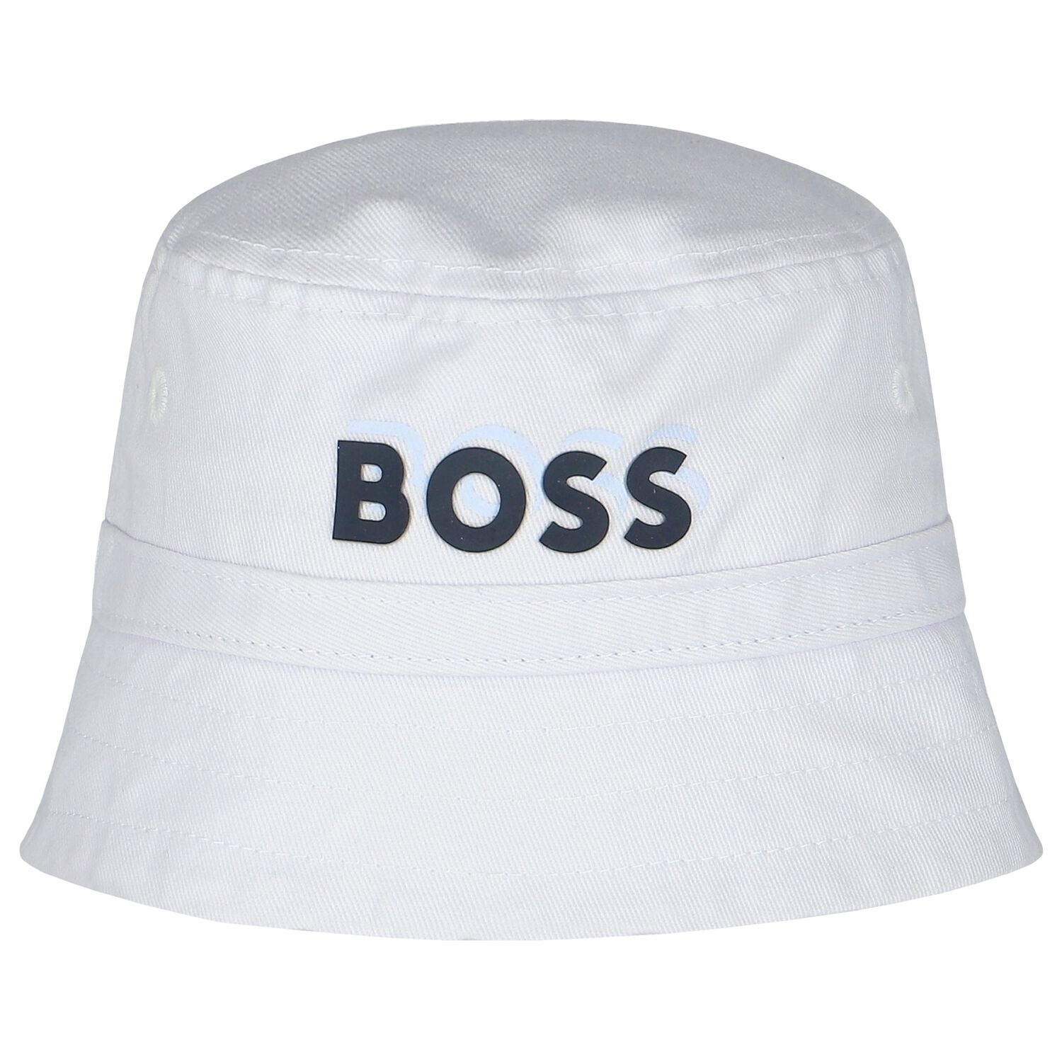 Baby Boys White Logo Hat, 1, hi-res image number null