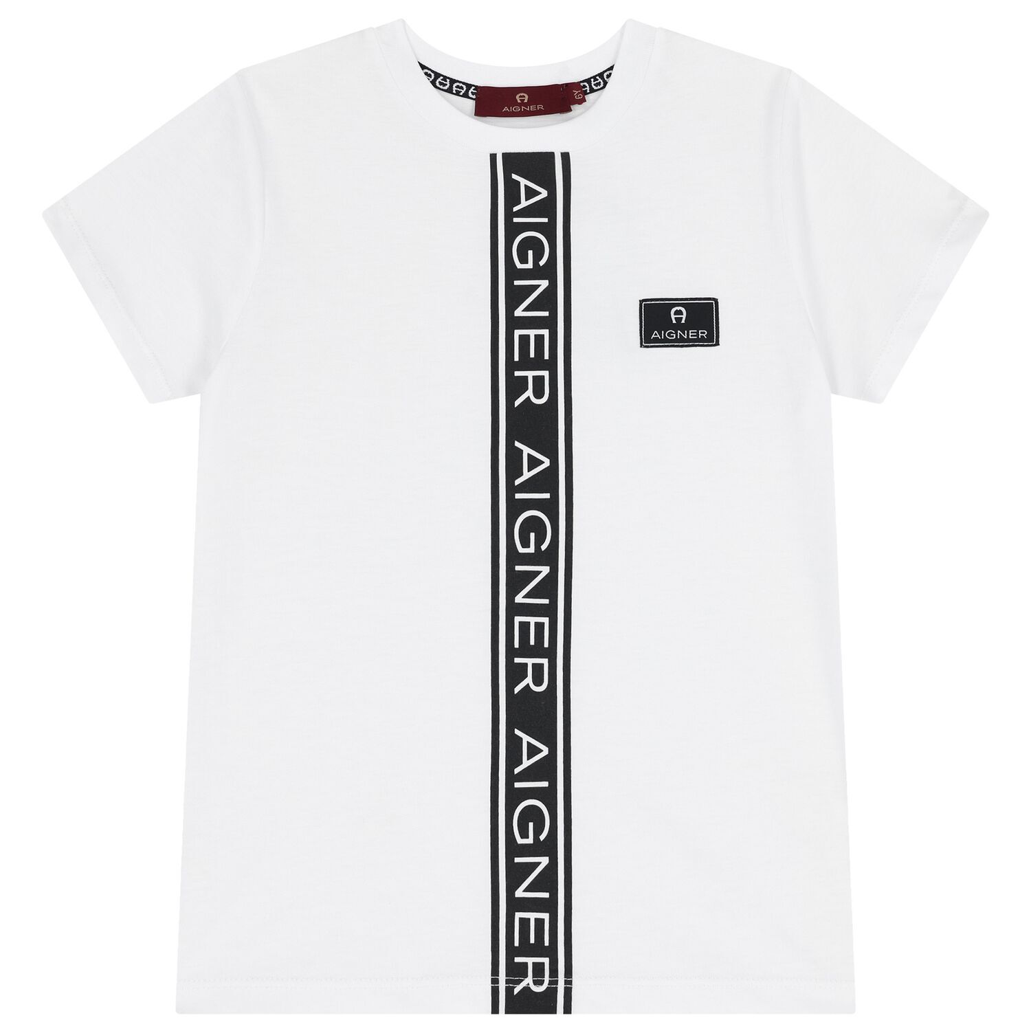 Boys White Logo T-Shirt, 1, hi-res