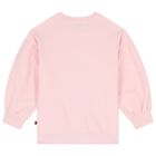 Girls Pink Teddy Bear Logo Sweatshirt, 2, hi-res