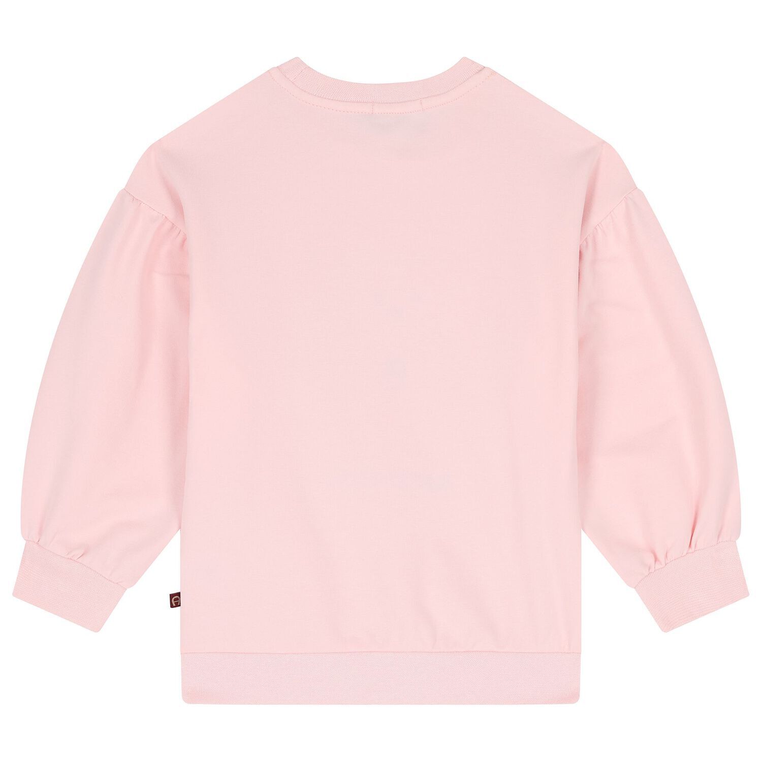 Girls Pink Teddy Bear Logo Sweatshirt, 2, hi-res