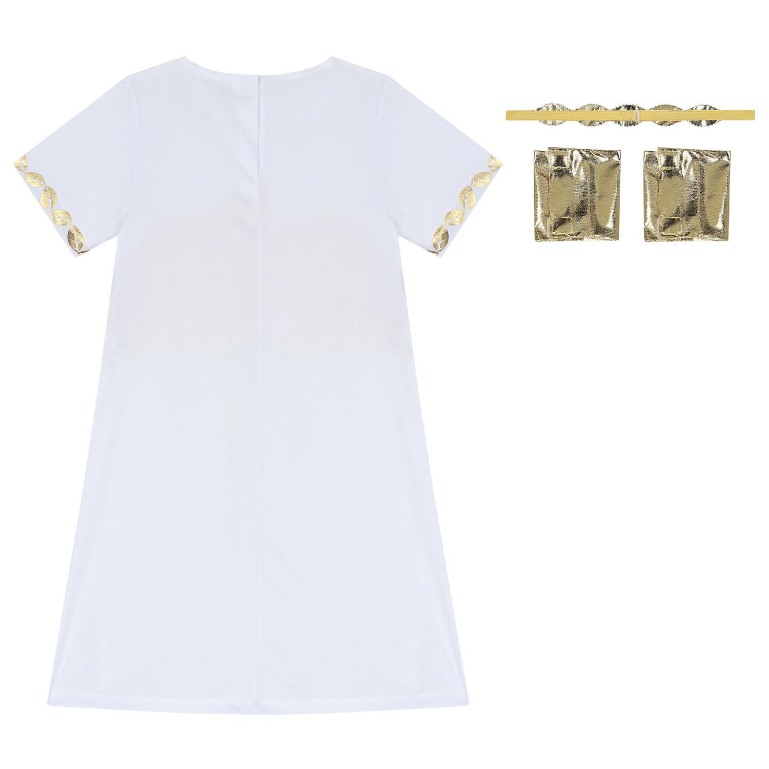 Boys White & Red Toga Costume, 1, hi-res image number null