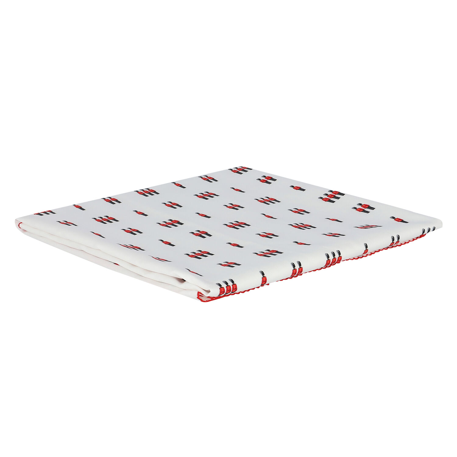 White Printed Baby Blanket, 1, hi-res