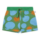 Younger Boys Green Polka Dot Shorts, 1, hi-res