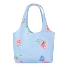 Girls Blue Floral Bag, 3, hi-res